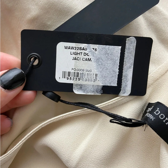 NWT Rag & Bone Jaci Silk Cami in Light Dove size 12 - Picture 7 of 9